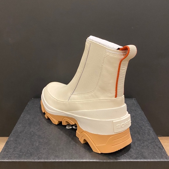 Sorel Brex Chelsea Leather Naturel Pull On Bootie Ankle Short Boots Shoes 8 NEW - Picture 6 of 7